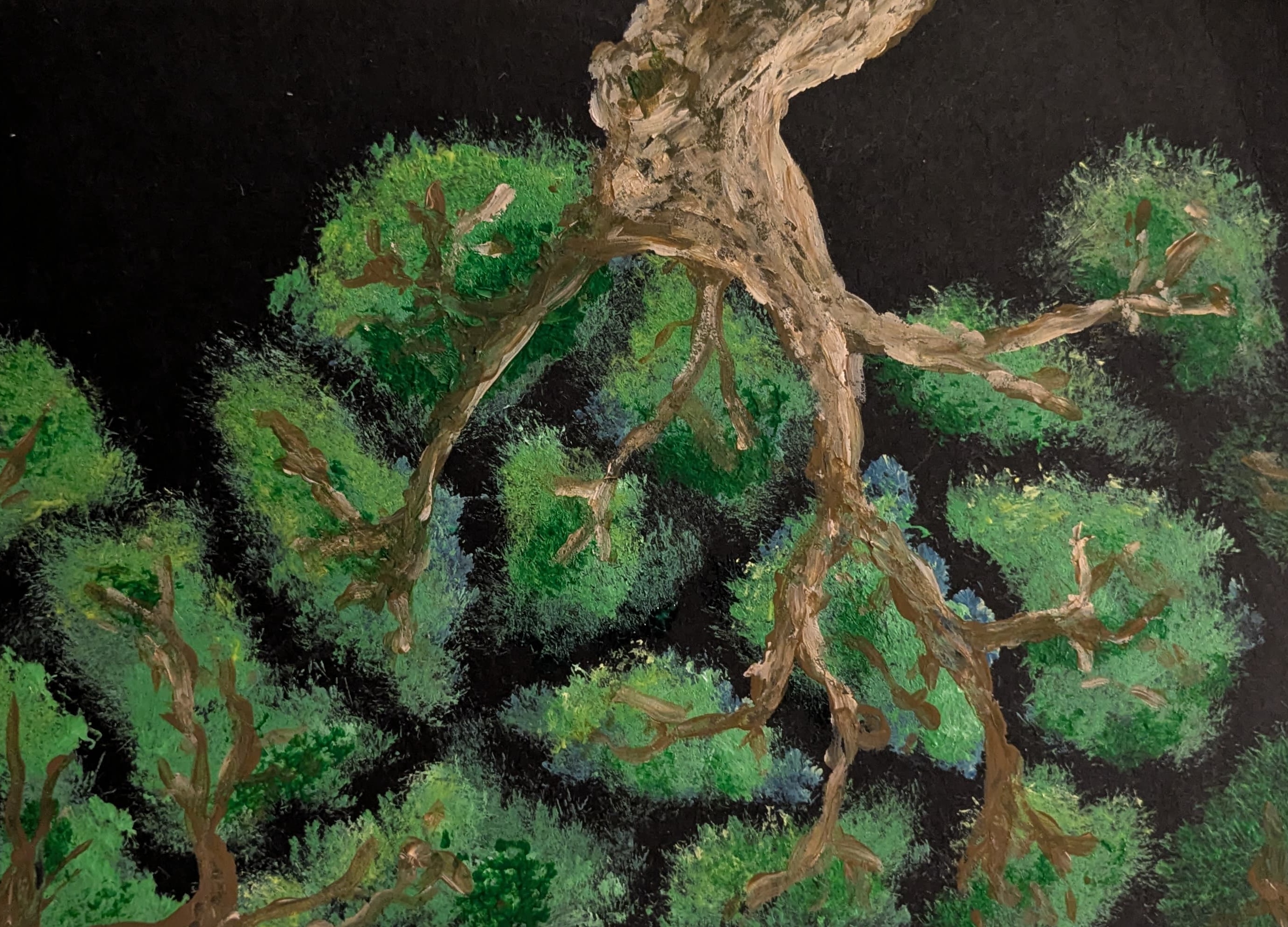 Night under the tree